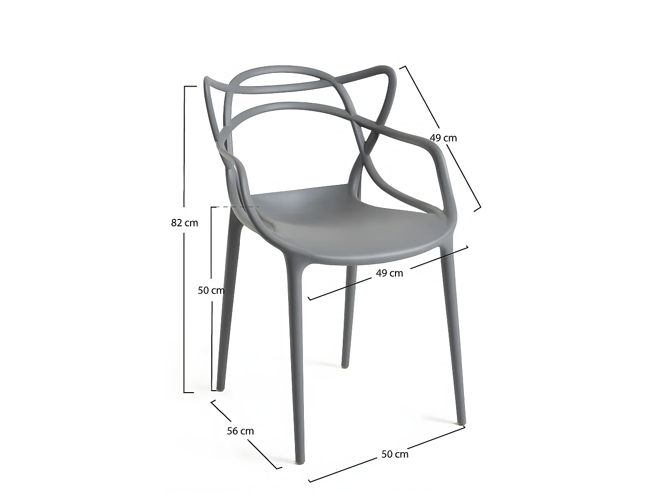 Sillas Comedor - Silla Korme - Gris