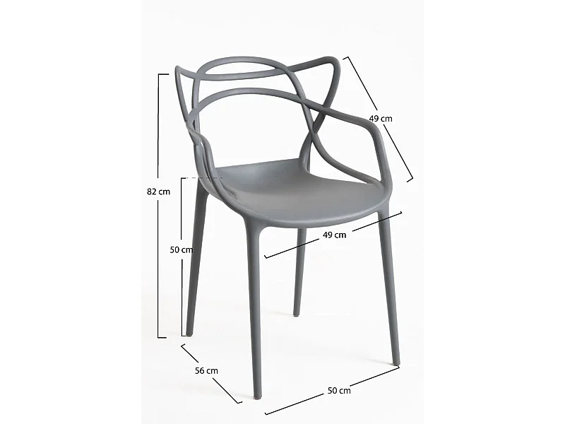 Sillas Comedor - Silla Korme - Gris