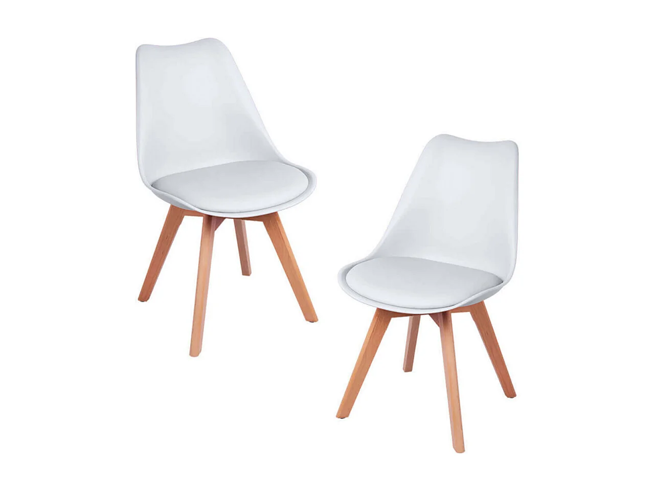 Packs Sillas Comedor - Pack 2 Sillas Synk Basic - Blanco