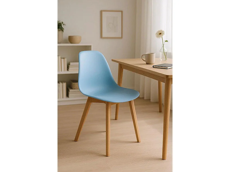 Sillas Comedor - Silla Kelen - Azul cielo