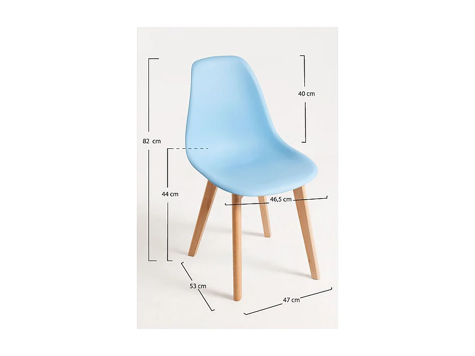 Sillas Comedor - Silla Kelen - Azul cielo