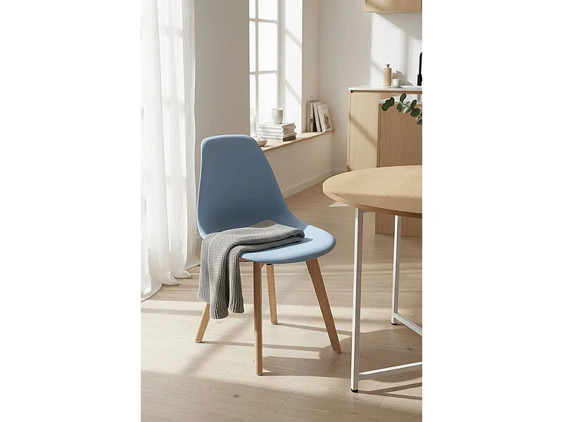 Sillas Comedor - Silla Kelen - Azul cielo