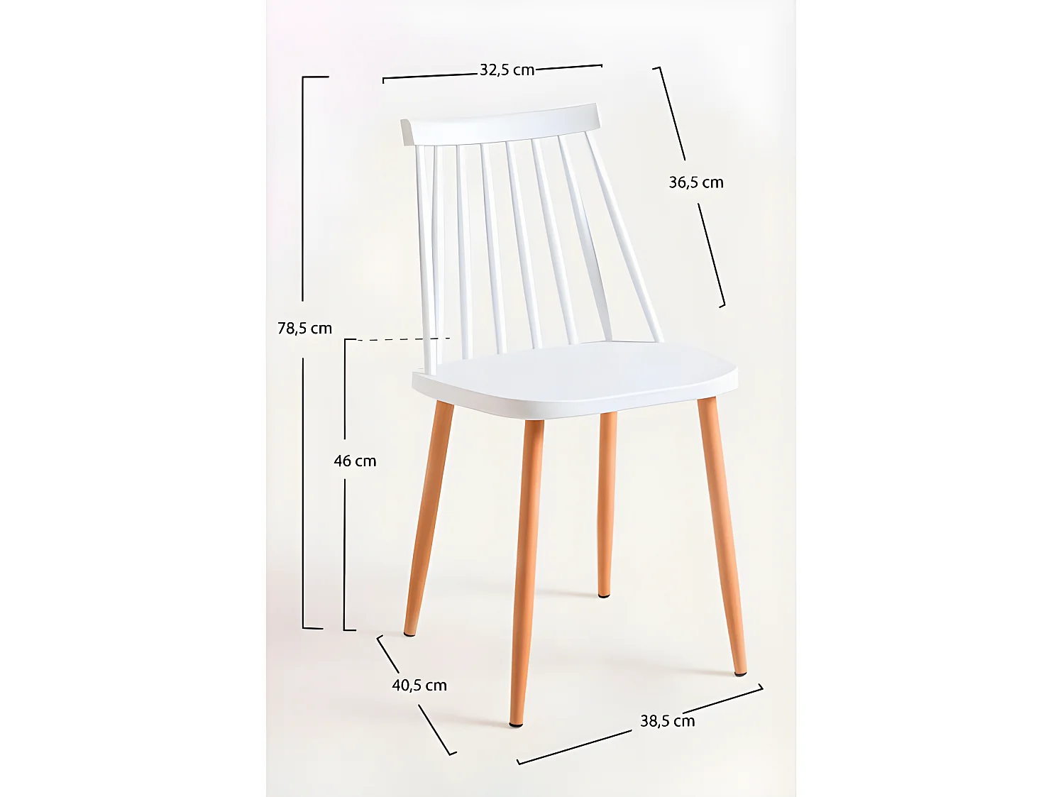 Sillas Comedor - Silla Bik - Blanco