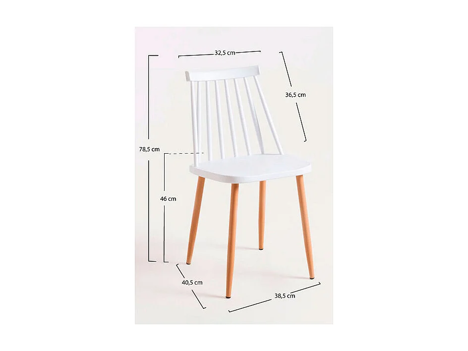 Sillas Comedor - Silla Bik - Blanco