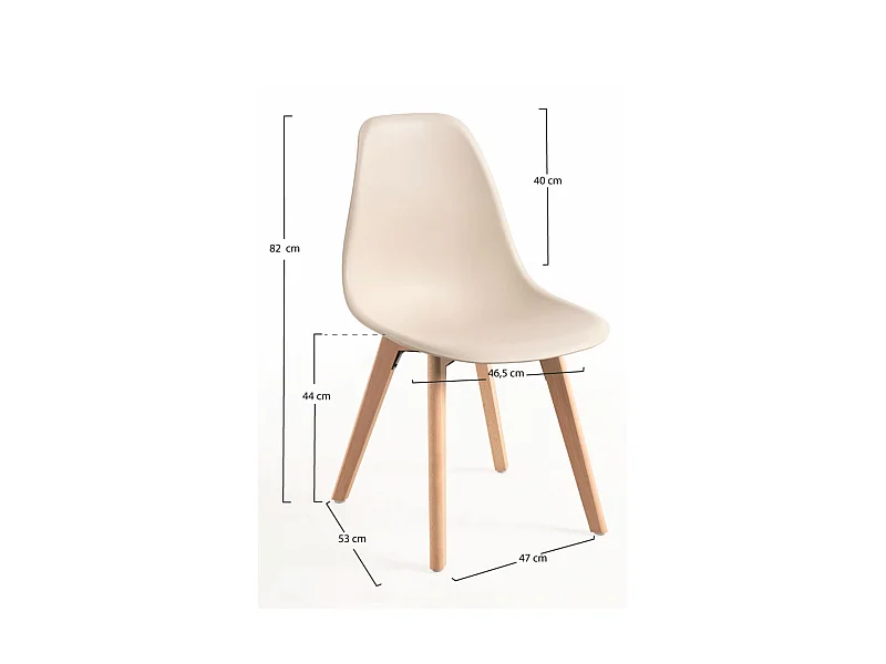 Sillas Comedor - Silla Kelen - Beige