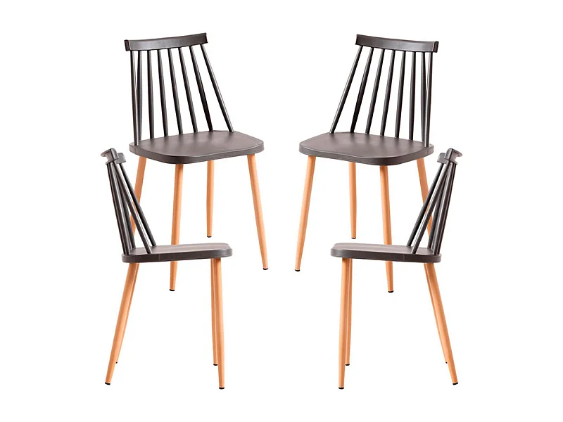 Packs Sillas Comedor - Pack 4 Sillas Bik - Gris