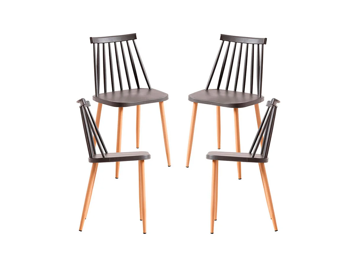 Packs Sillas Comedor - Pack 4 Sillas Bik - Gris
