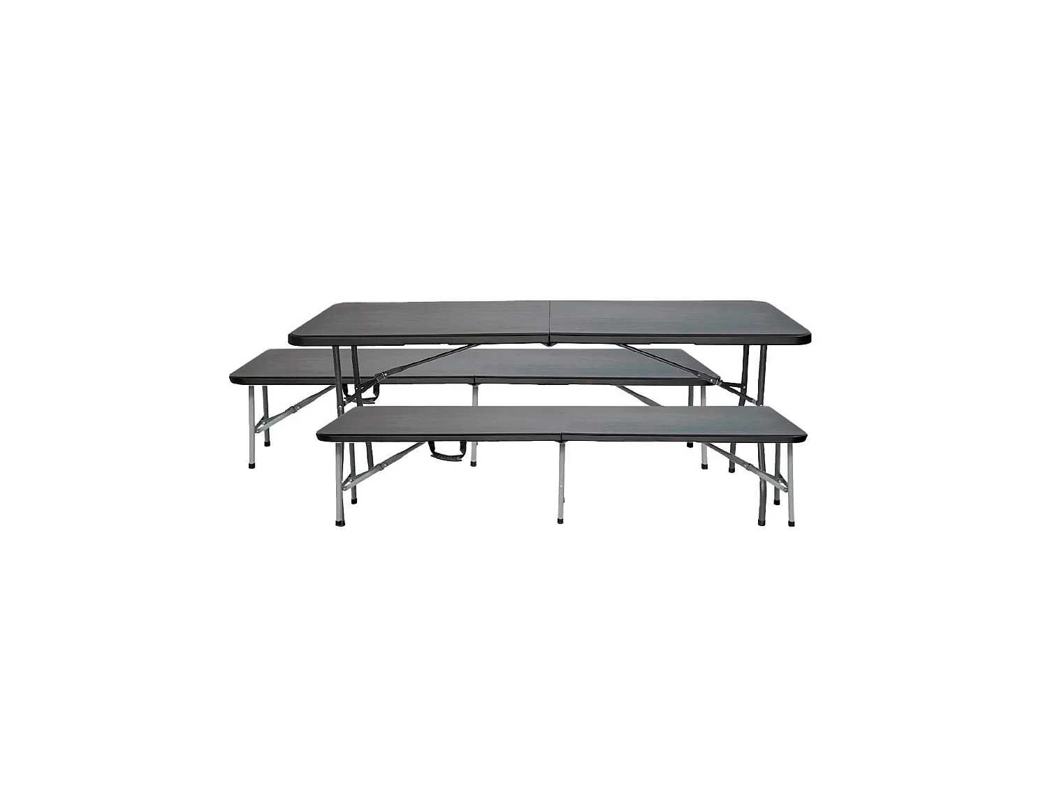 Conjunto Plegable Mesa con 2 Bancos de 180cm Catering 7house