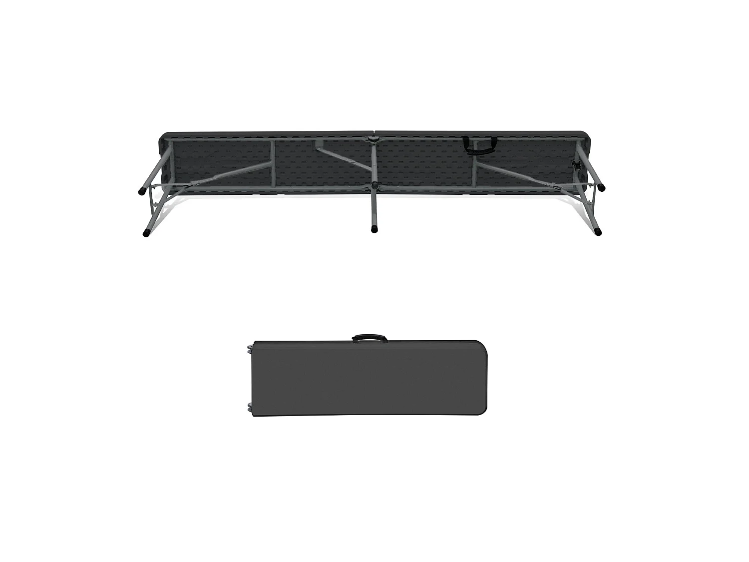 Conjunto Plegable Mesa con 2 Bancos de 180cm Catering 7house