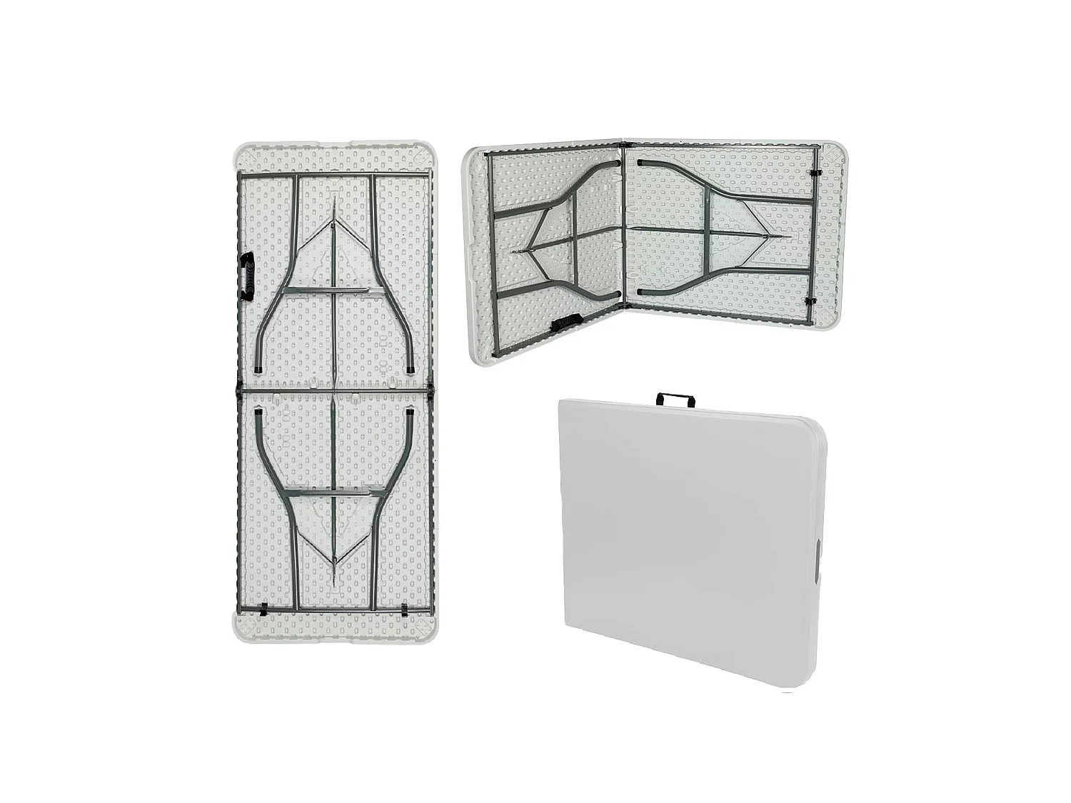 Set tavolo pieghevole con 2 panche 180cm Catering 7house