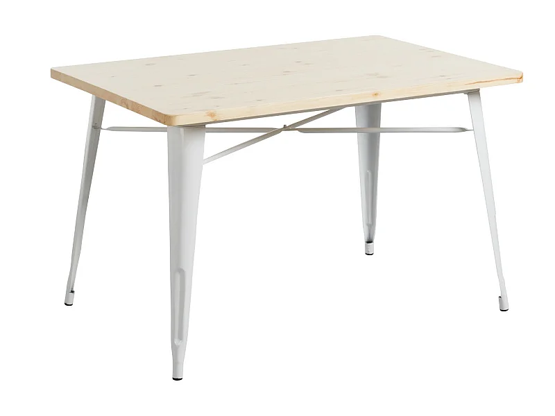 Tavolo con maniglia rettangolare in legno e legno 120x80x74cm Thinia Home