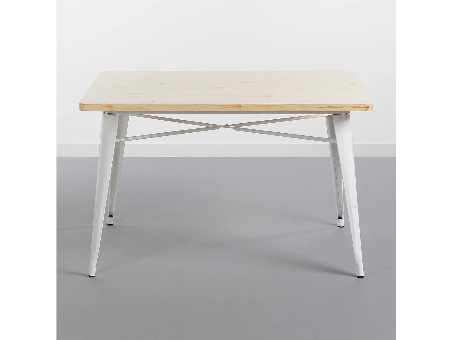 Tavolo con maniglia rettangolare in legno e legno 120x80x74cm Thinia Home