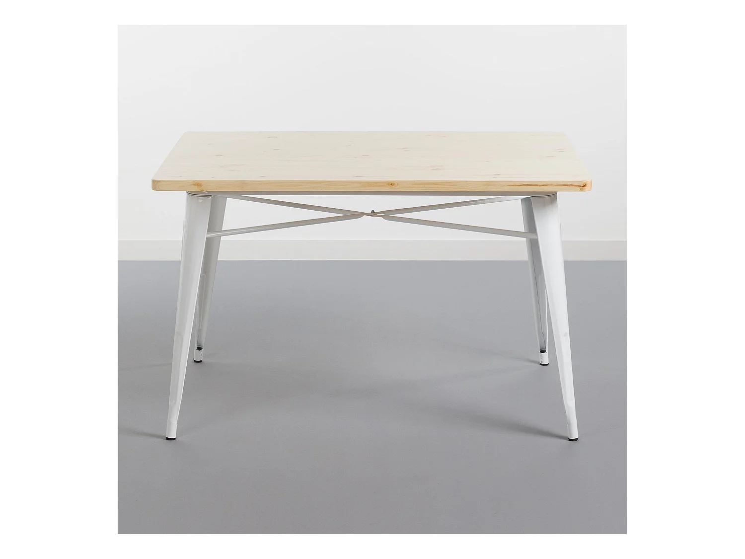 Mesa de Comedor Rectangular Iron Wood 120x80x74cm Thinia Home