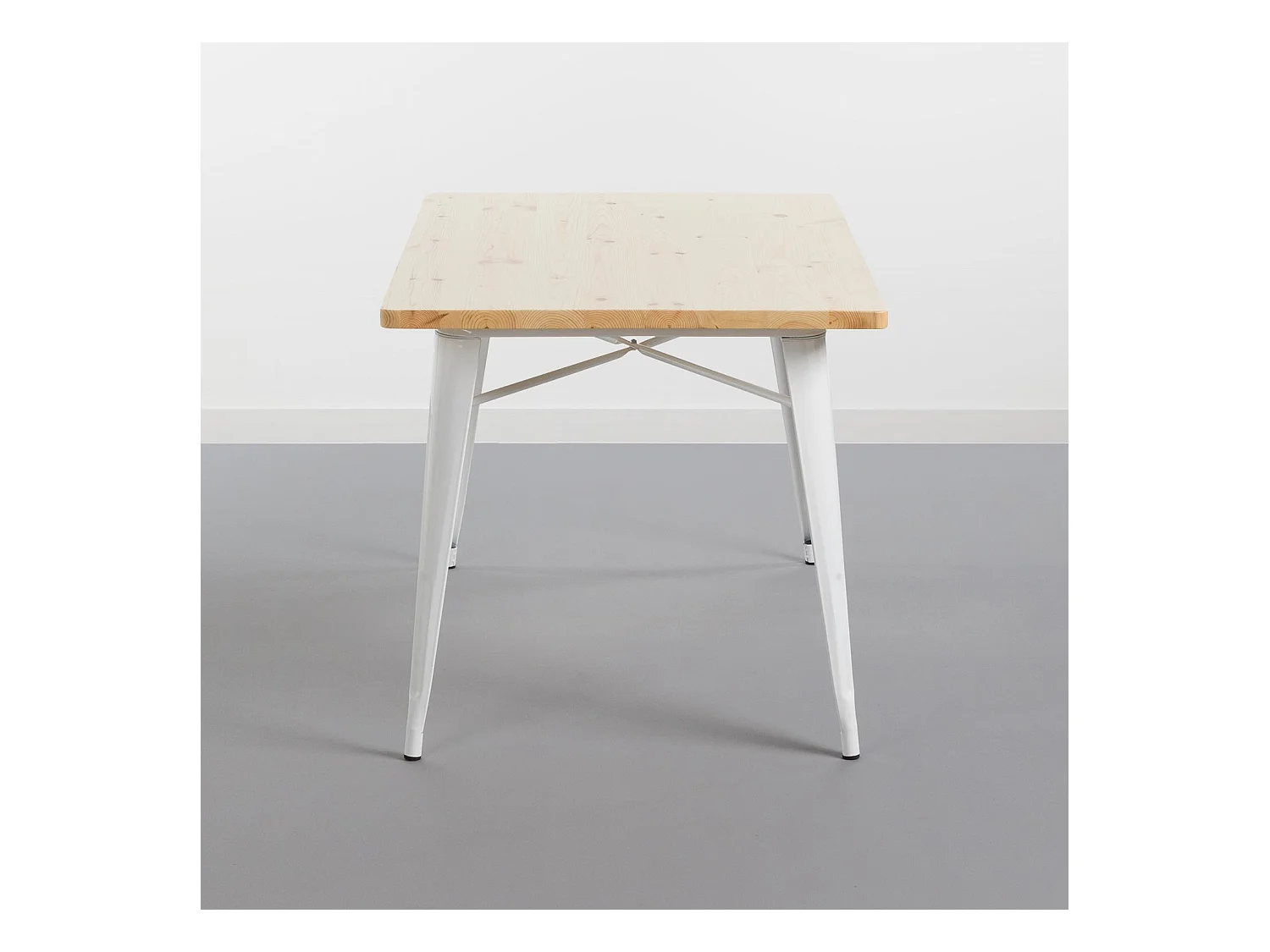 Mesa de Comedor Rectangular Iron Wood 120x80x74cm Thinia Home