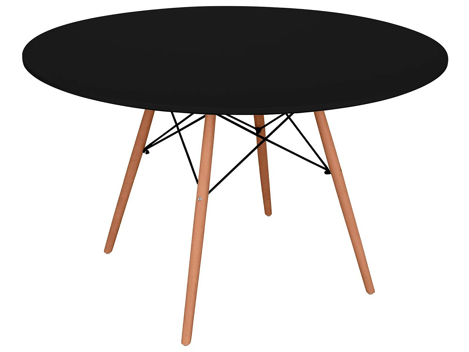 Mesa Redonda de Comedor Estilo Nórdico 74x120cm Thinia Home