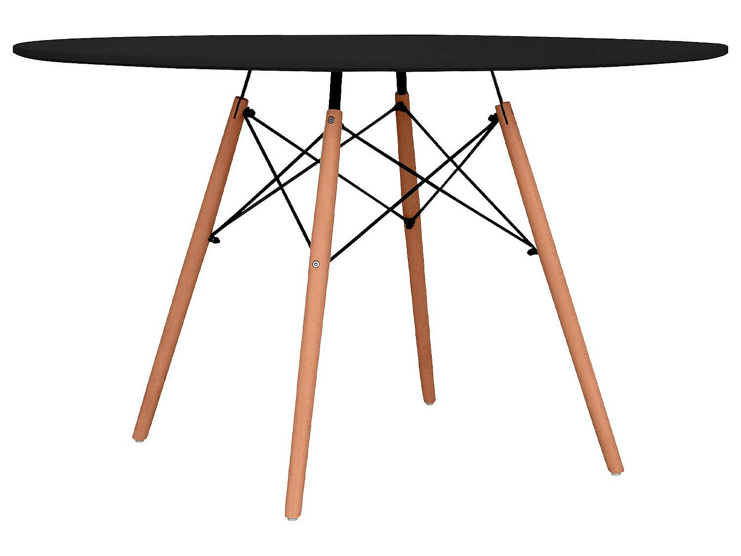 Mesa Redonda de Comedor Estilo Nórdico 74x120cm Thinia Home