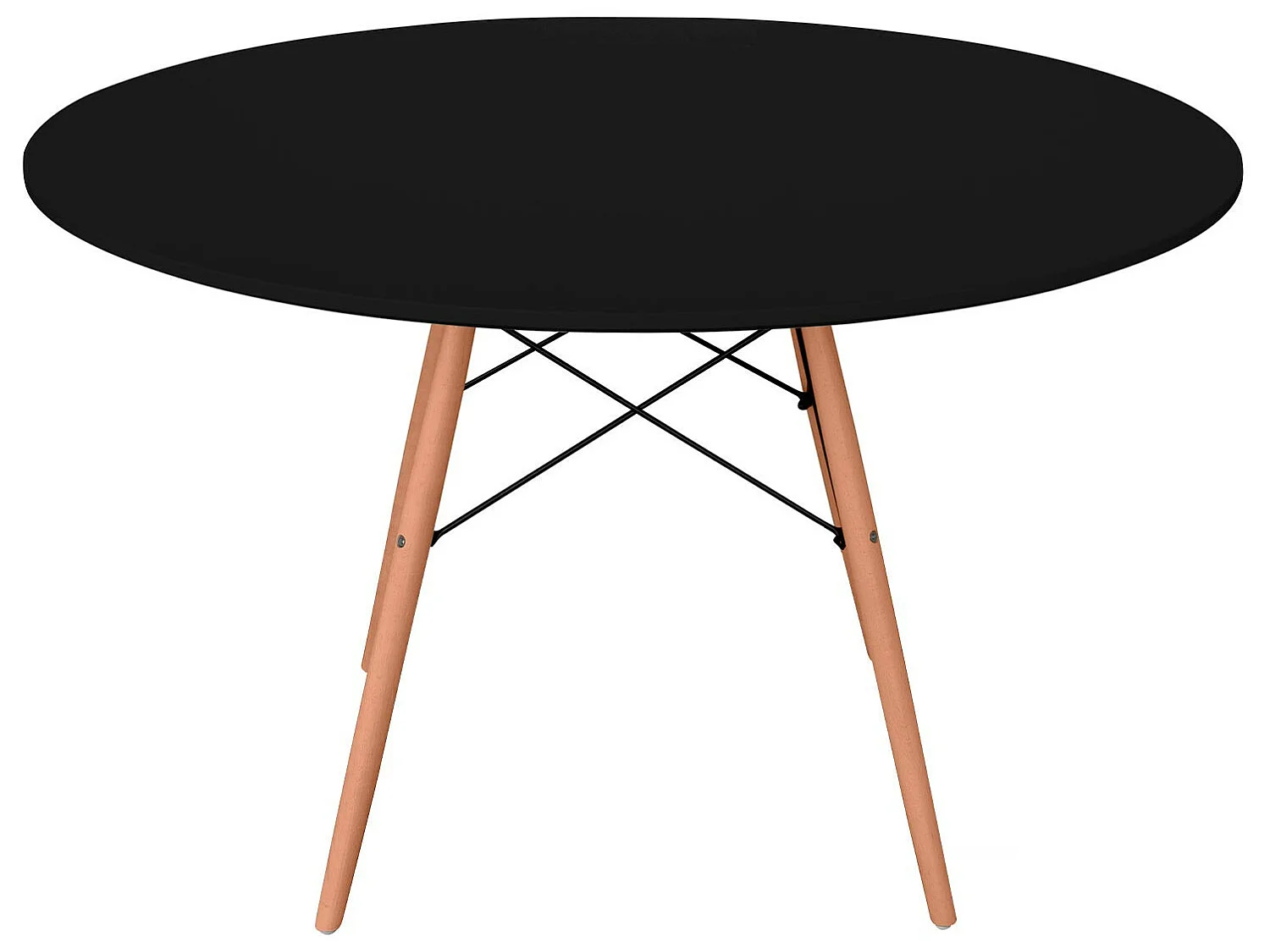 Mesa Redonda de Comedor Estilo Nórdico 74x120cm Thinia Home
