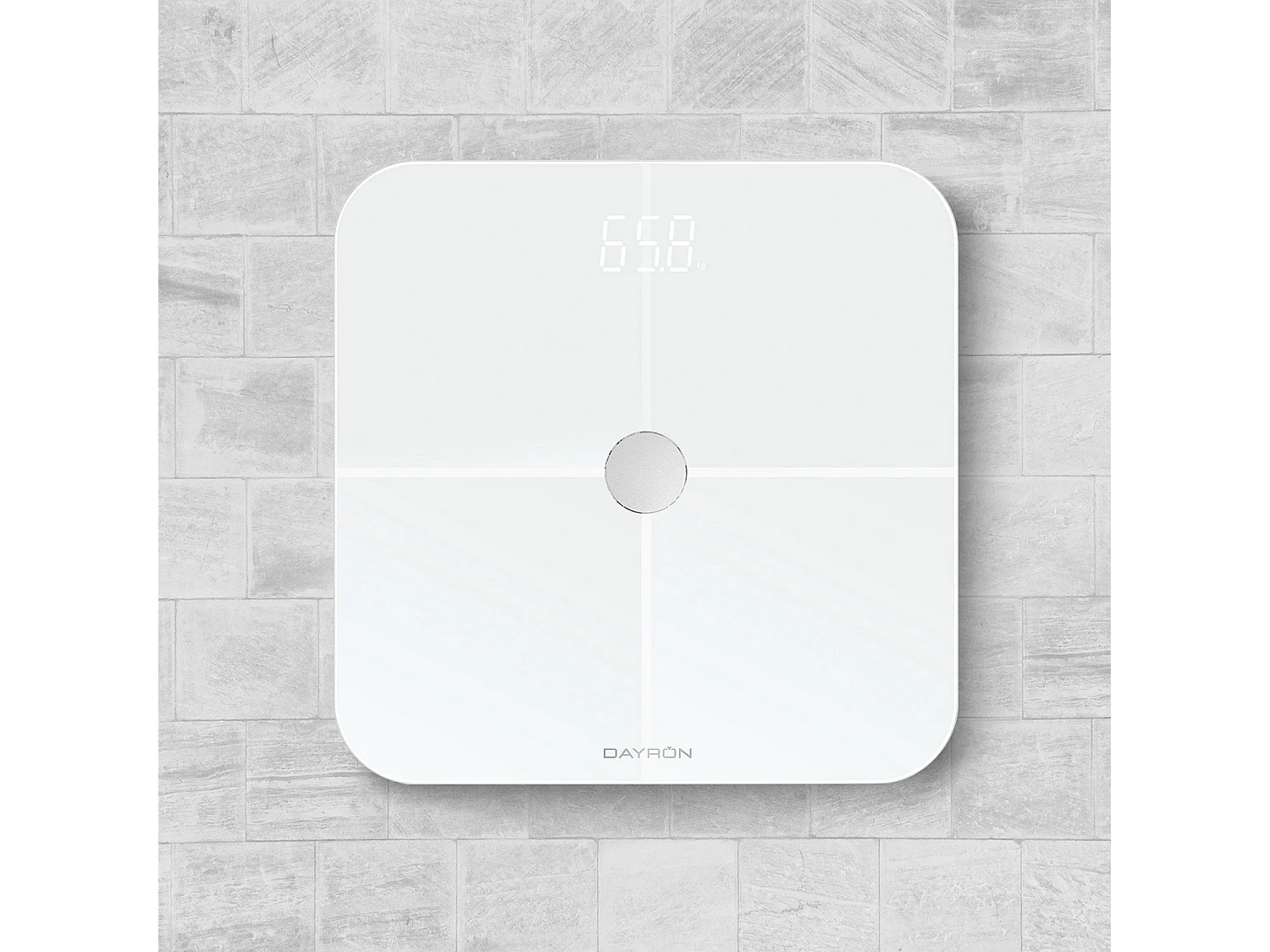 Pèse-personne intelligent Bluetooth avec APP jusqu'à 8 profils Health Dayron