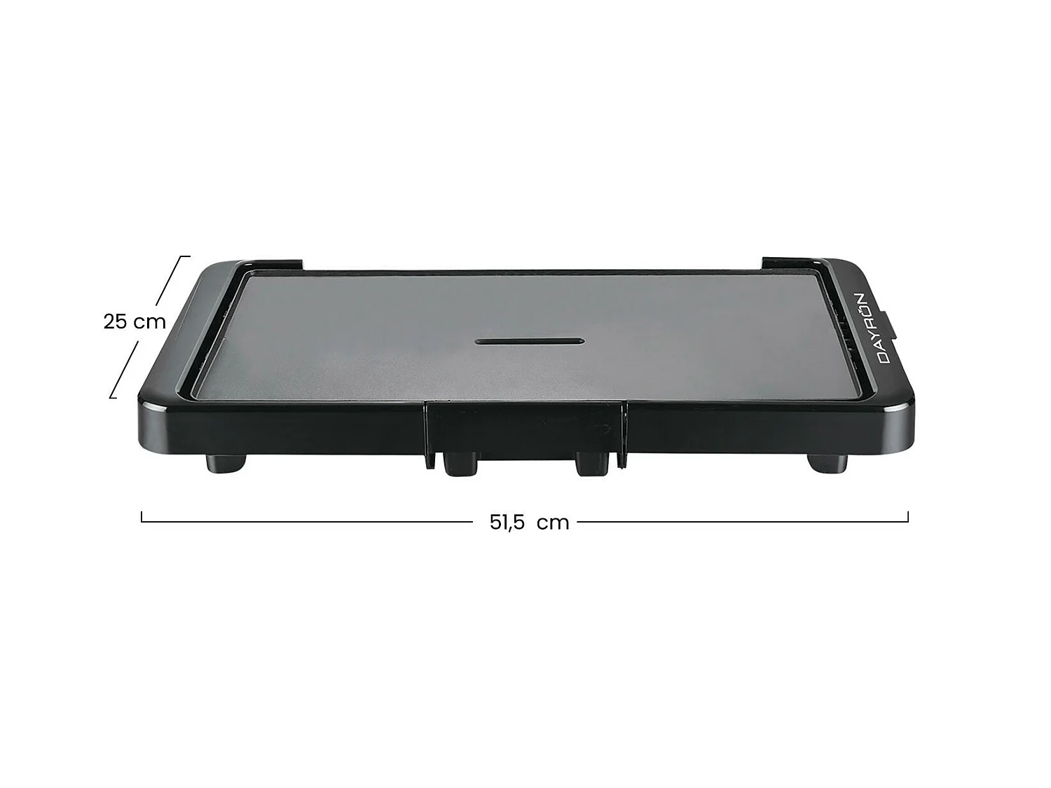 Dayron piastra antiaderente Griddle 2200W Nero
