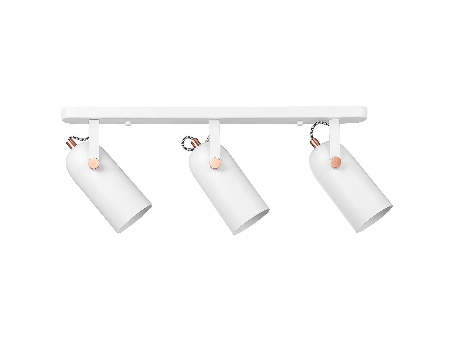Faretto a 3 luci TYRIA Regolabile Metallo Bianco