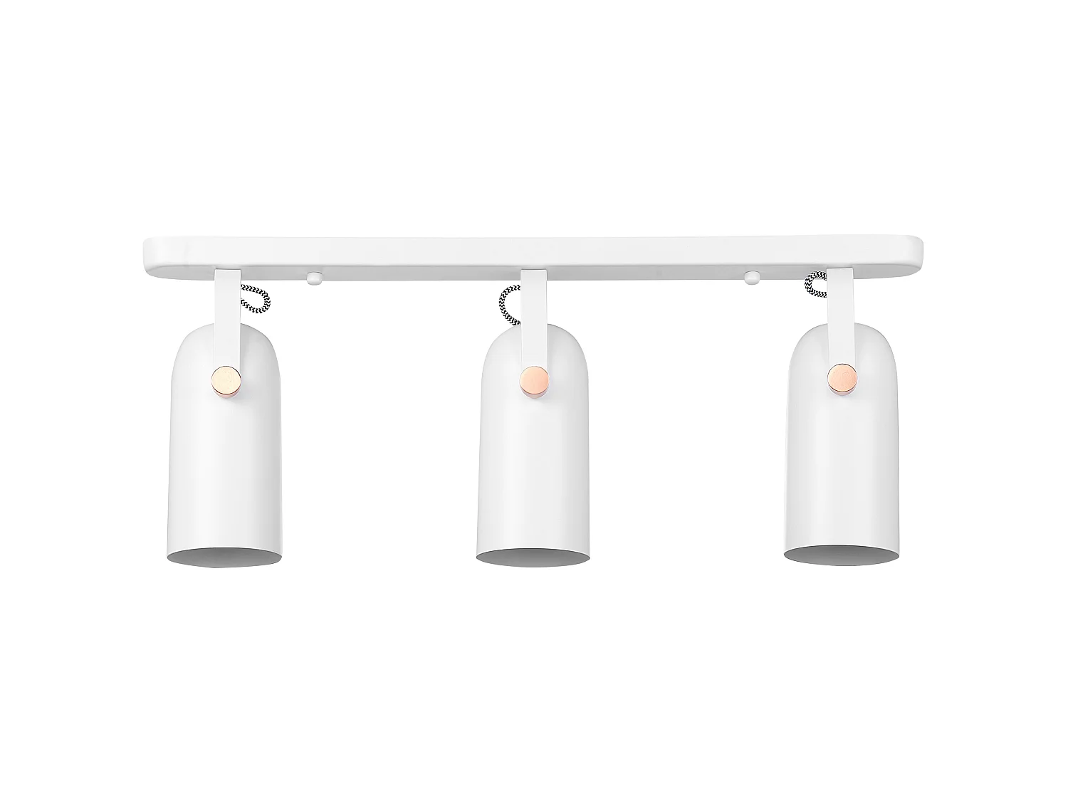 Faretto a 3 luci TYRIA Regolabile Metallo Bianco