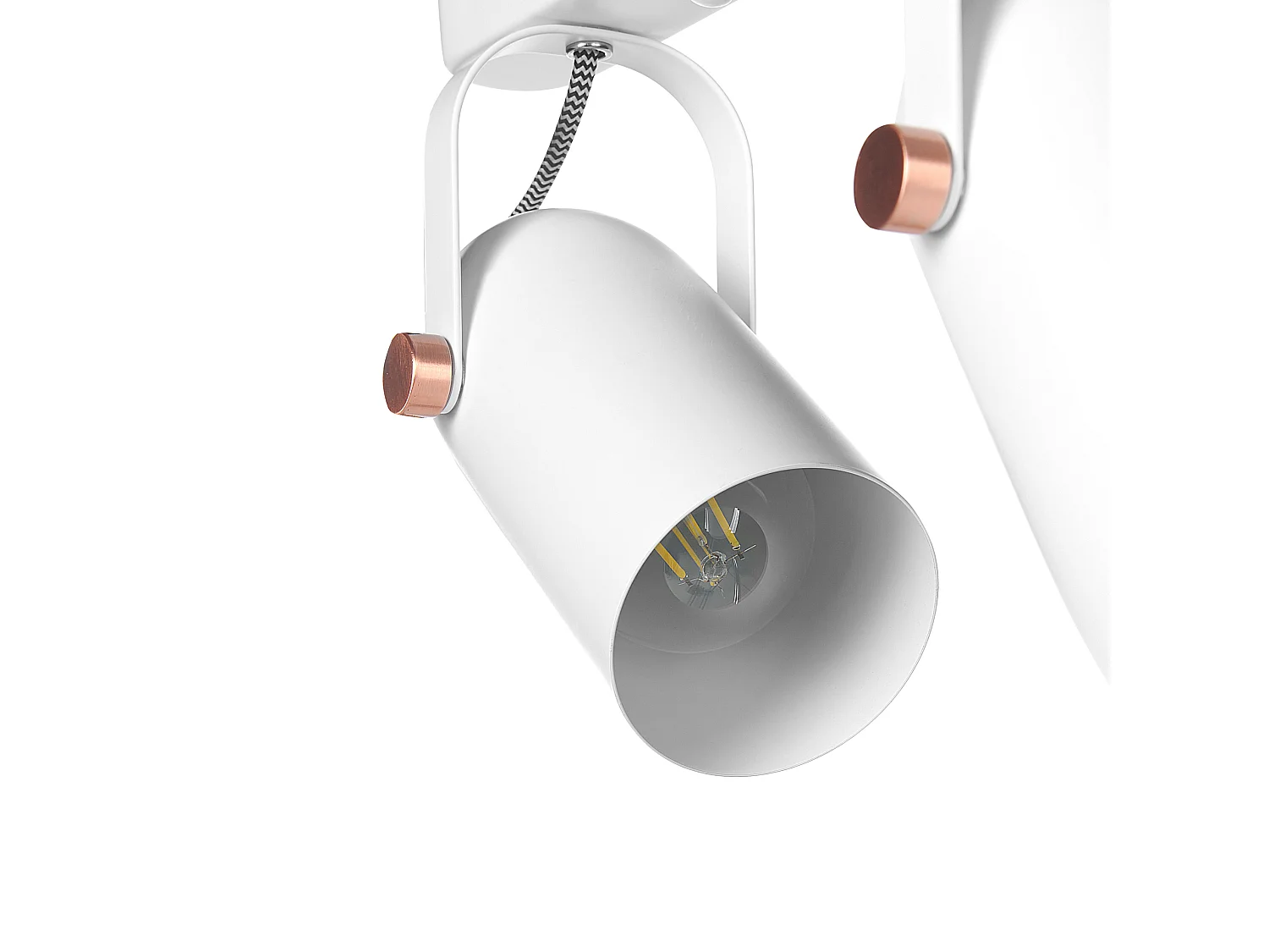 Faretto a 3 luci TYRIA Regolabile Metallo Bianco