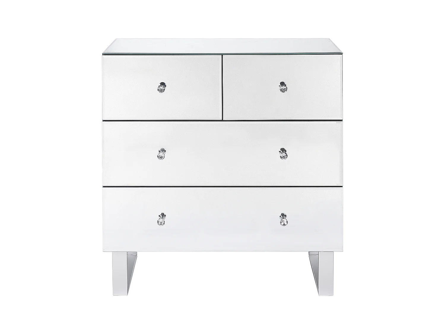 Ladekast 5 lades NESLE Spiegelend zilver