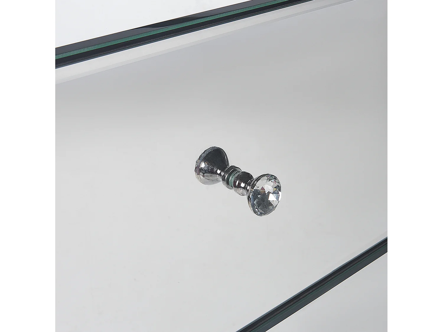 Commode à 5 tiroirs NESLE Miroir argenté