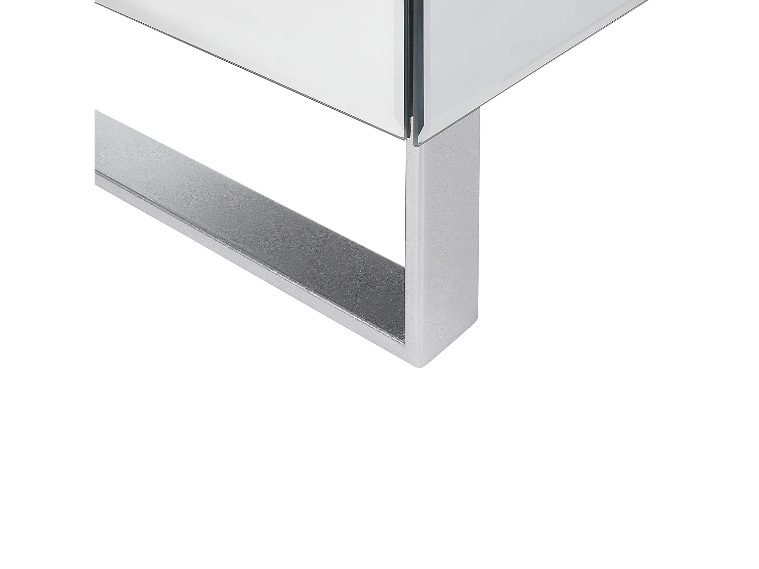 Commode à 5 tiroirs NESLE Miroir argenté