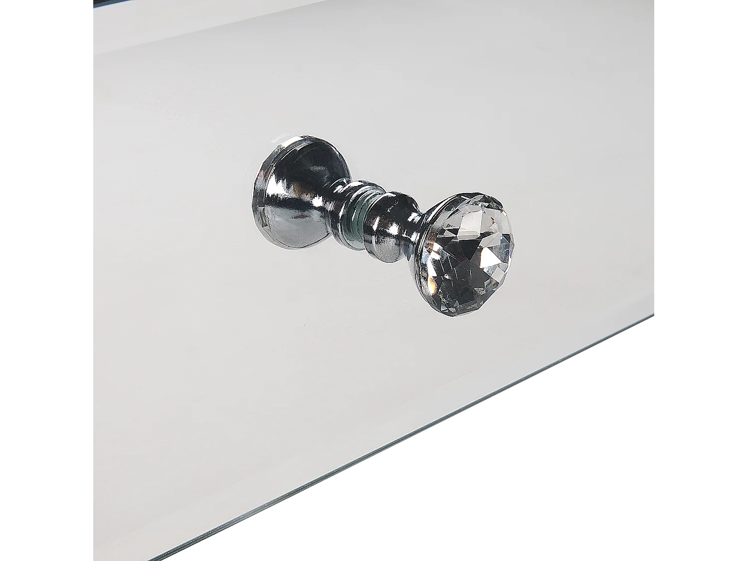 Tavolino da caffè NESLE Argento specchiato con contenitore