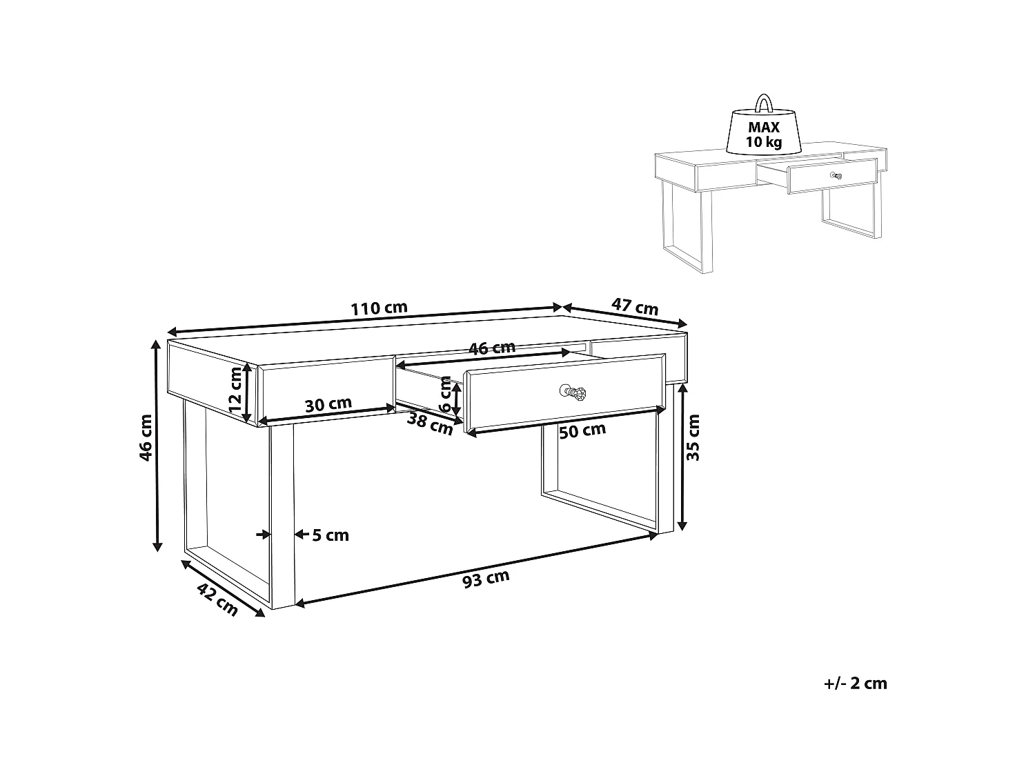 Tavolino da caffè NESLE Argento specchiato con contenitore