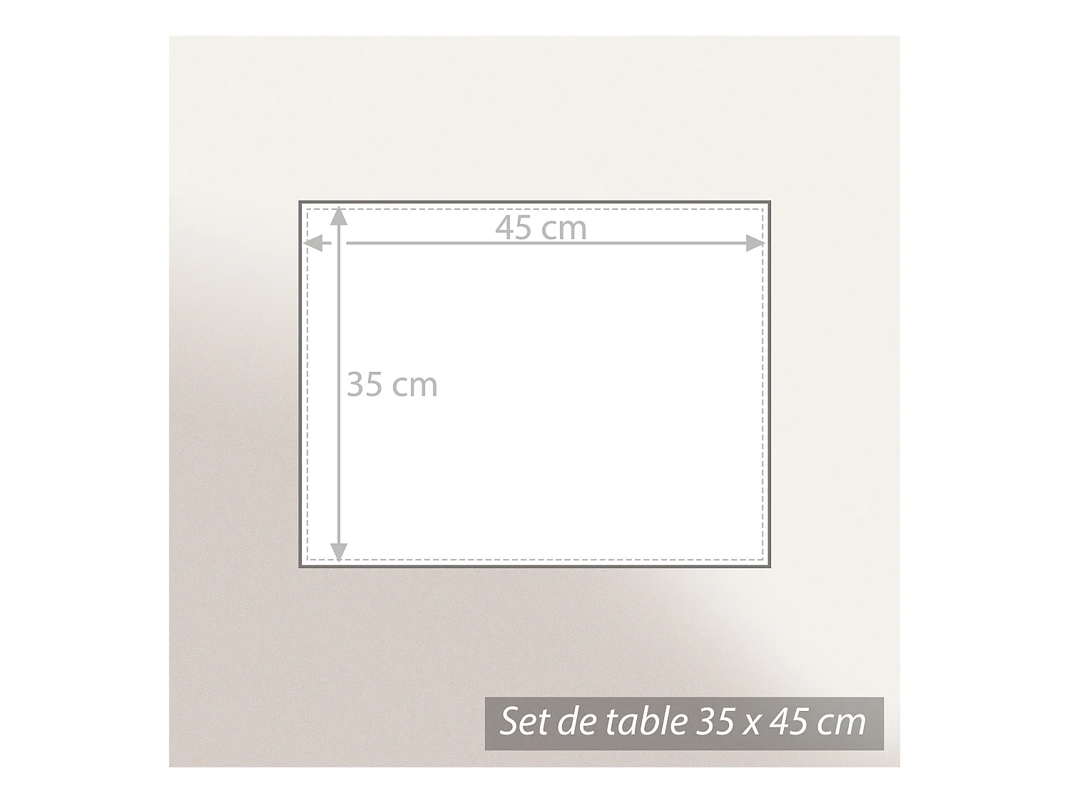 Set de table enduit 35x45 cm CERISES bleu Marine