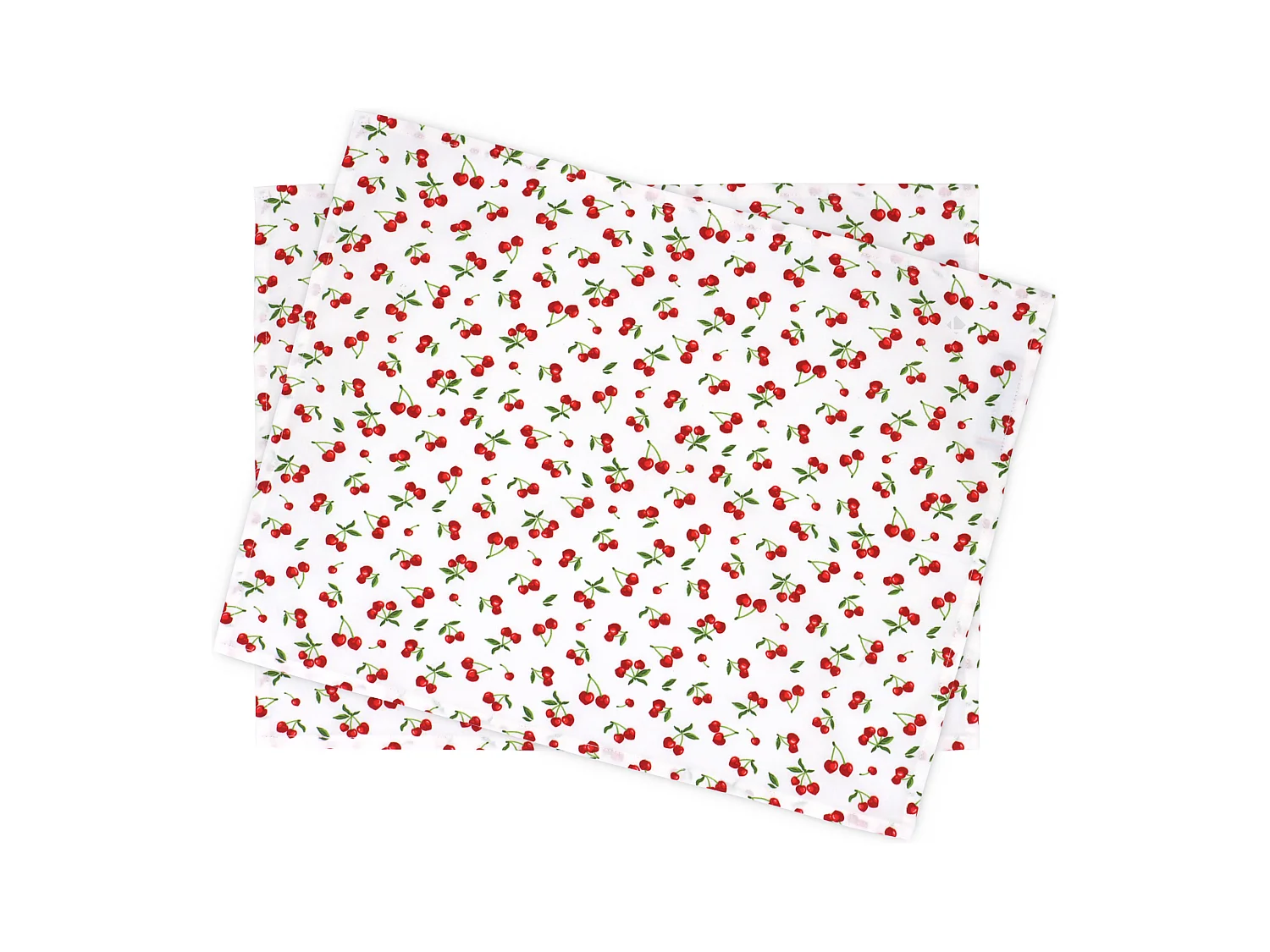 Set de table enduit 35x45 cm CERISES Blanc