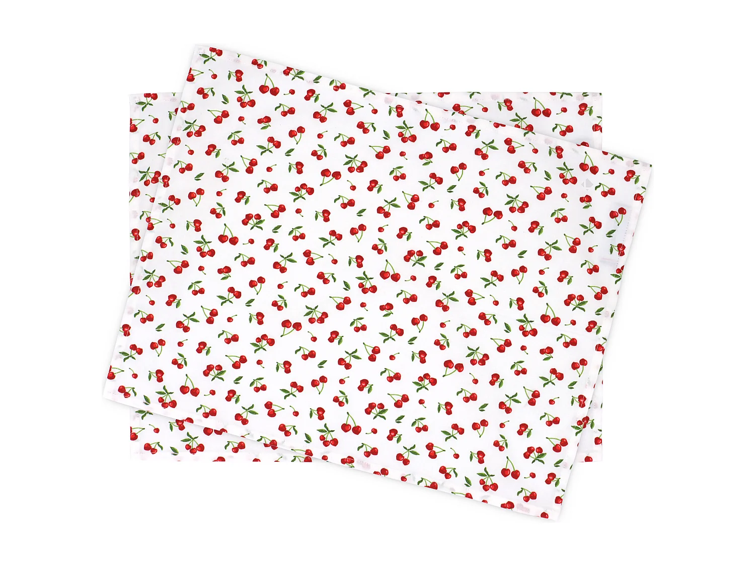 Set de table enduit 35x45 cm CERISES Blanc