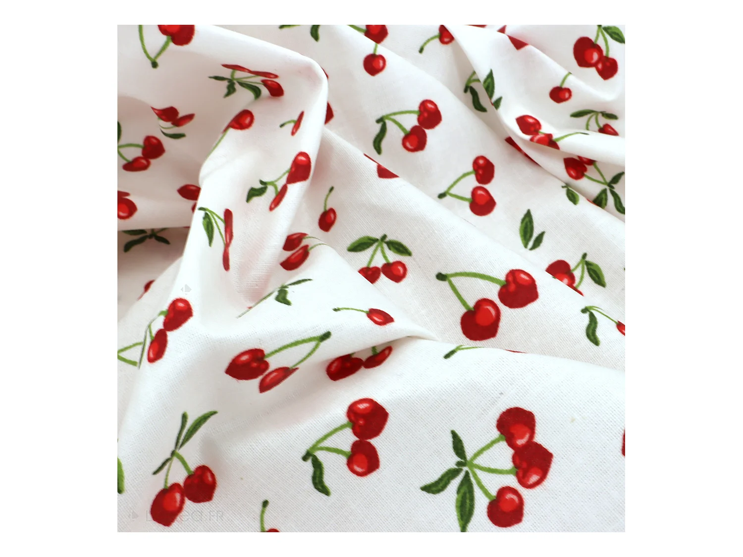 Nappe rectangle enduit 150x300 cm CERISES Blanc