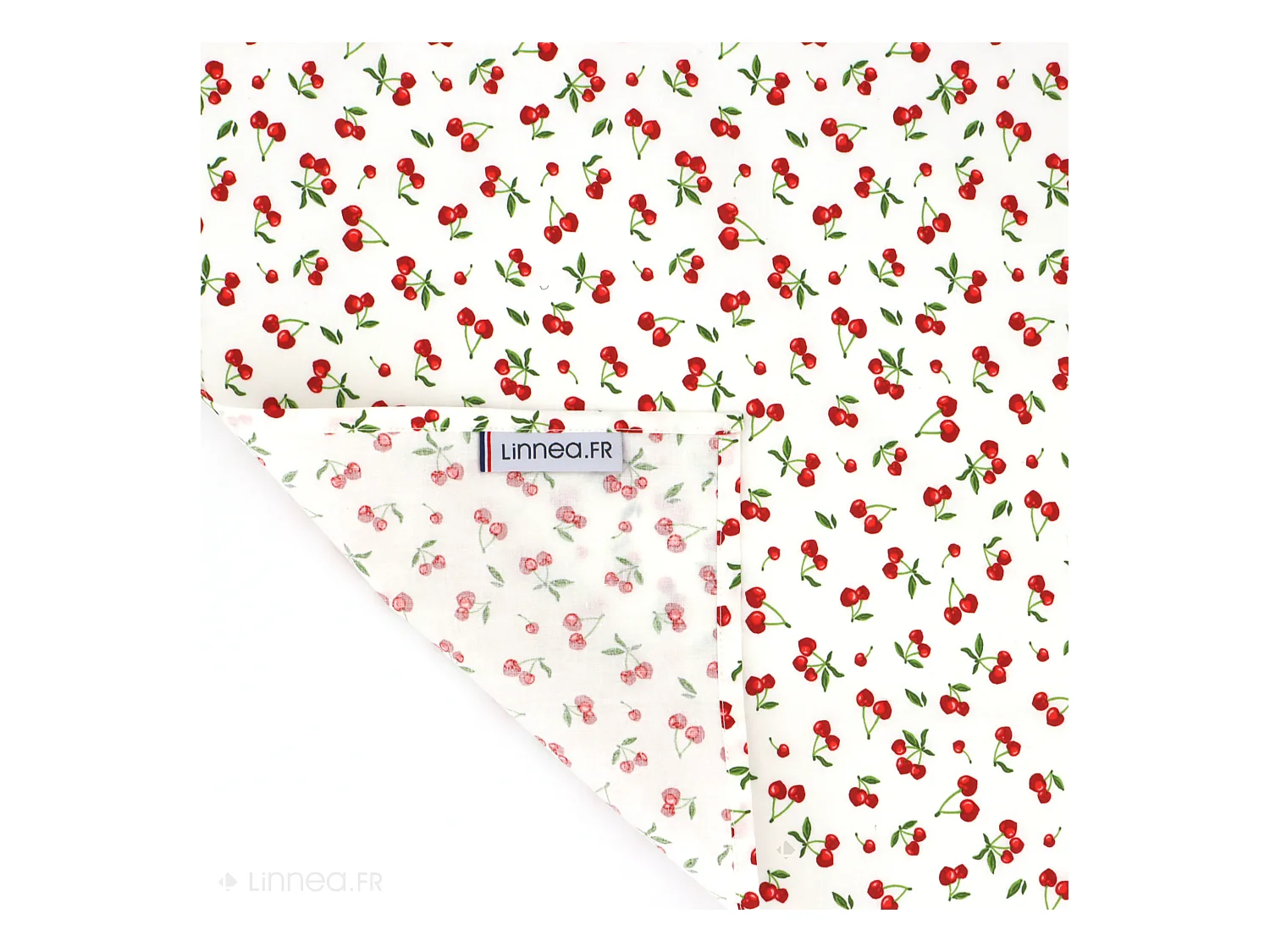 Nappe rectangle enduit 150x300 cm CERISES Blanc