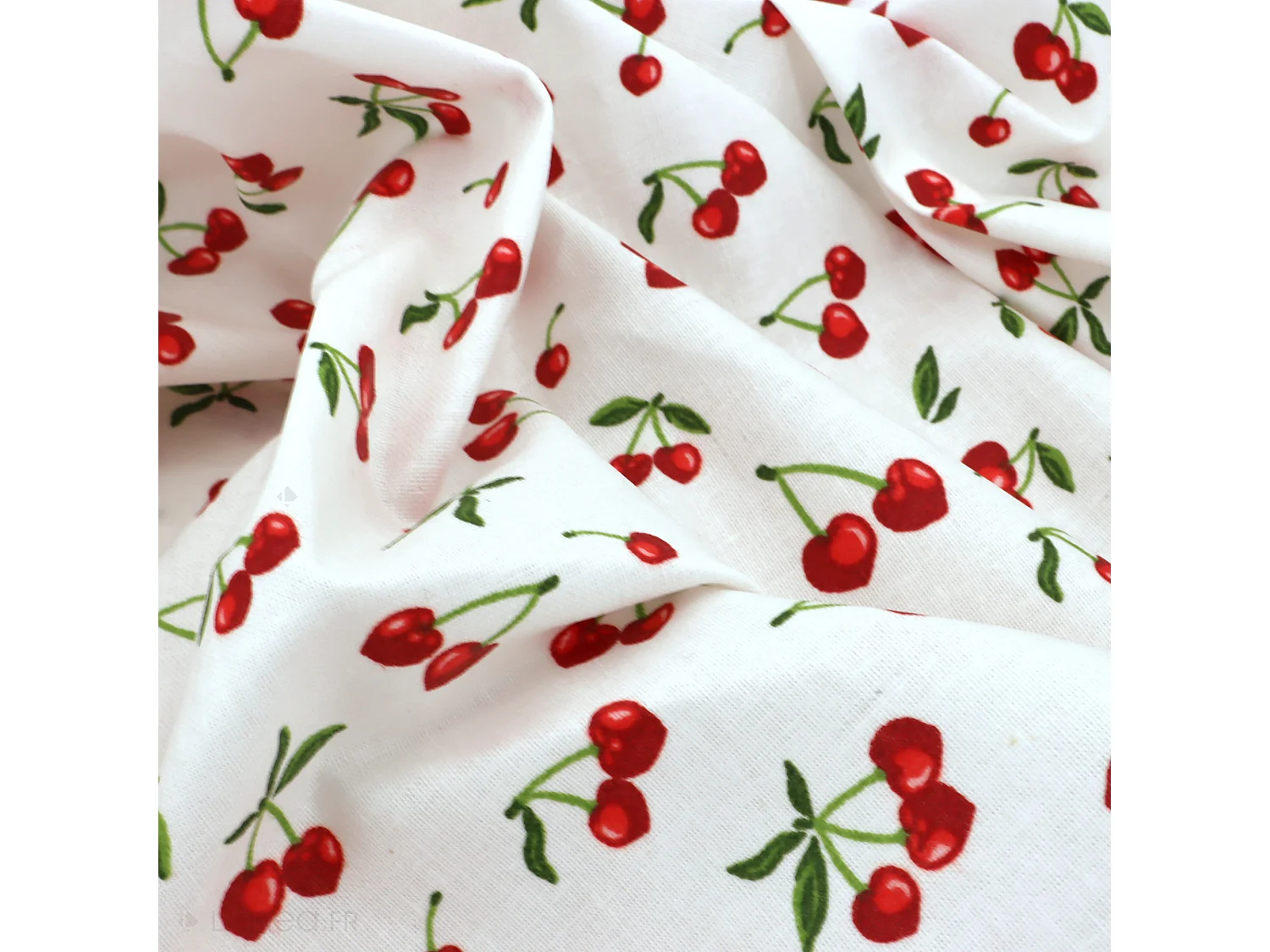 Nappe rectangle enduit 150x300 cm CERISES Blanc