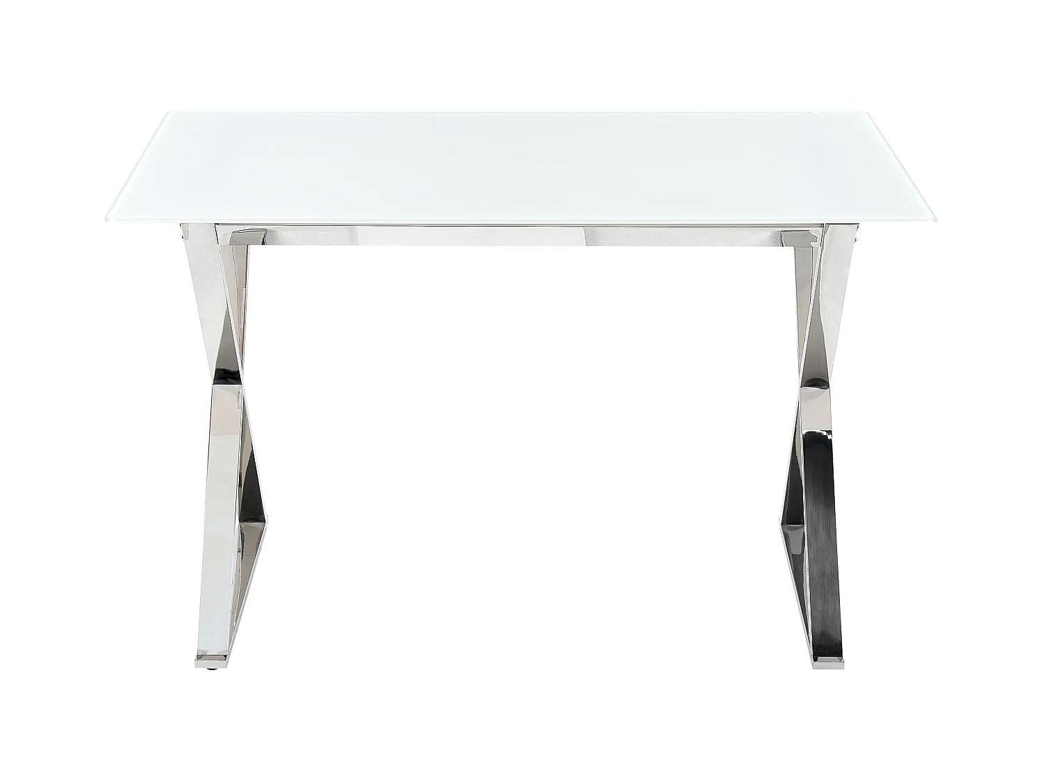 Stół do jadalni ATTICA Biały 120 cm 70 cm Szkło hartowane