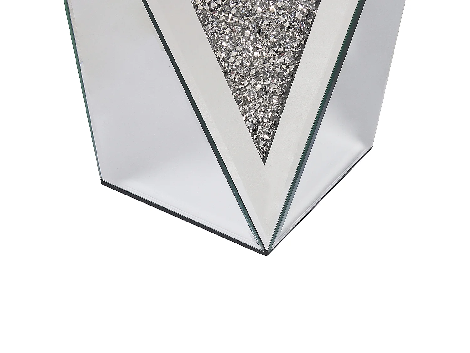 Table d'appoint LUXEY Verre Miroir argenté