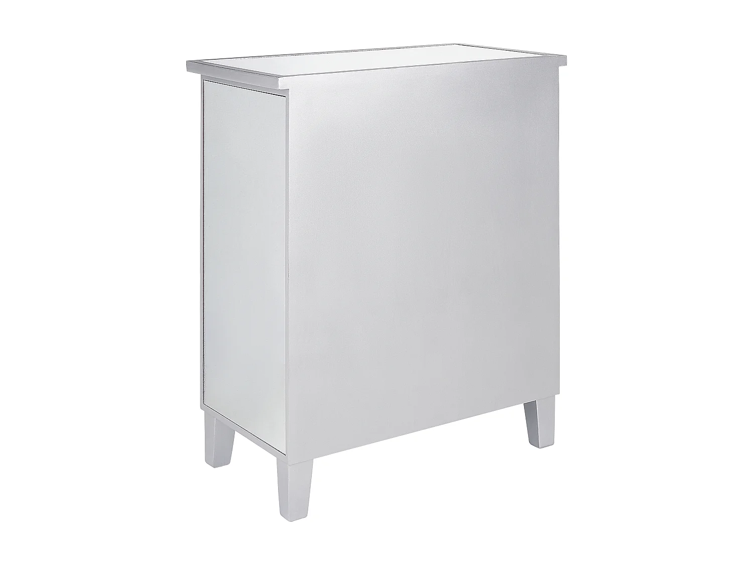 Ladekast 3 lades BREVES Spiegelend zilver