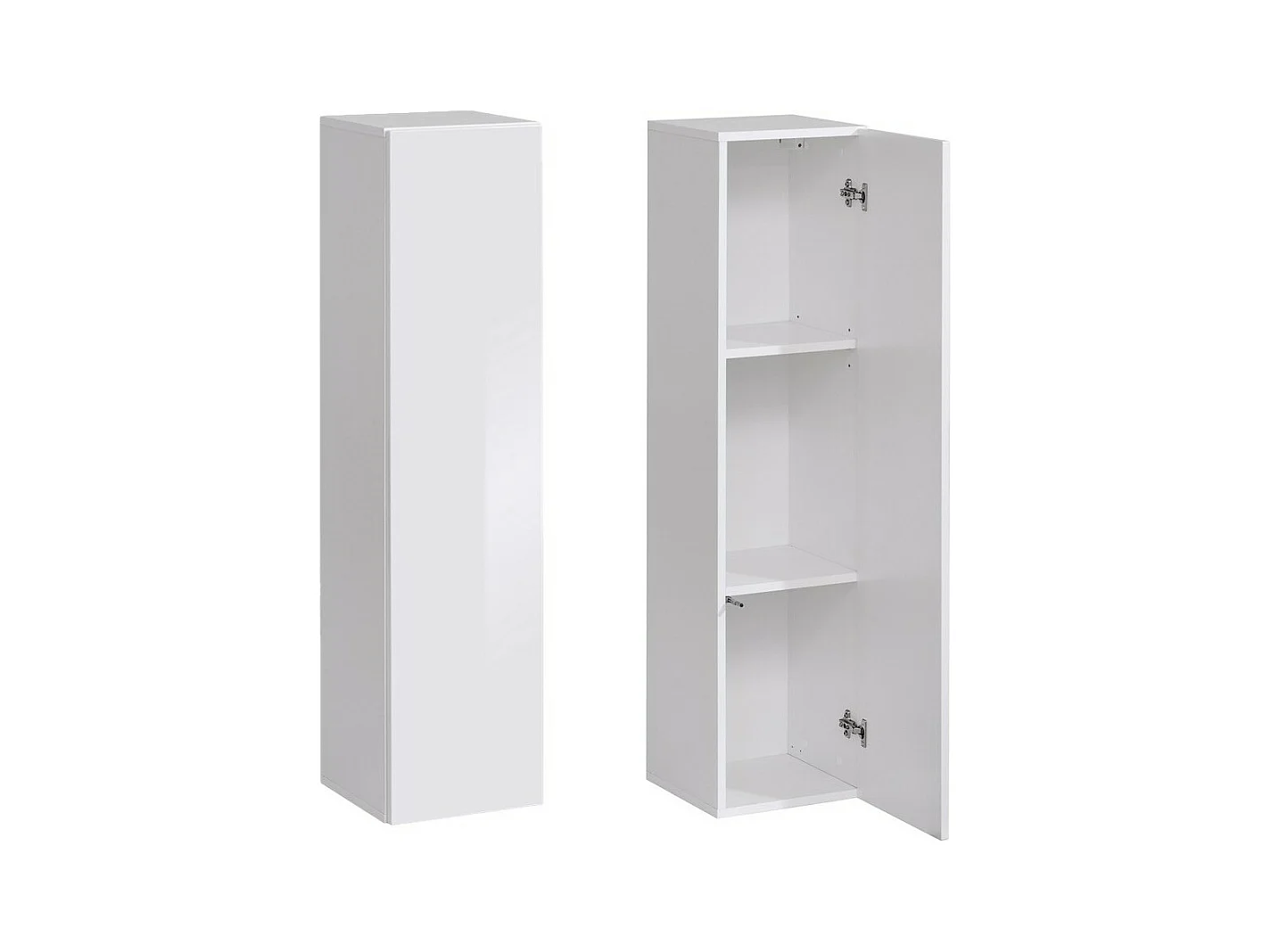 Zwevende kolom middelgroot model in witte kleur voor woonkamer, collectie SWITCH.