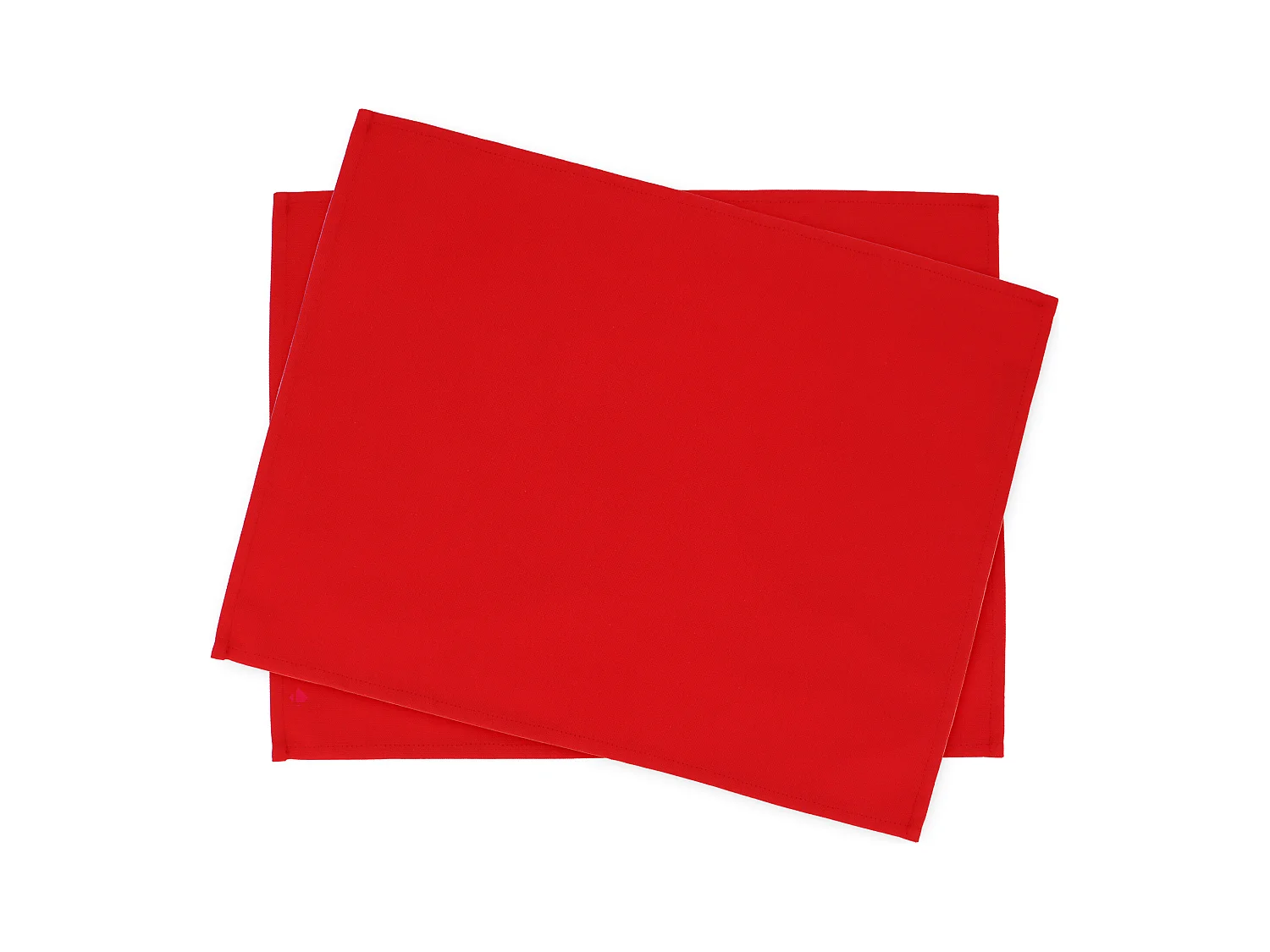 Lot de 2 Set de table 35x45 cm DIABOLO rouge Tomate traitement teflon