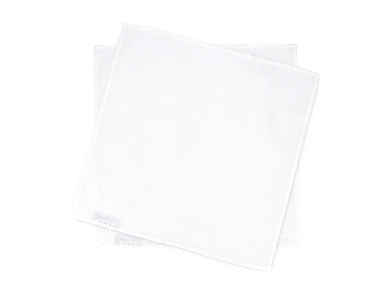 Lot de 2 Set de table carré 45x45 cm DIABOLO Blanc traitement teflon