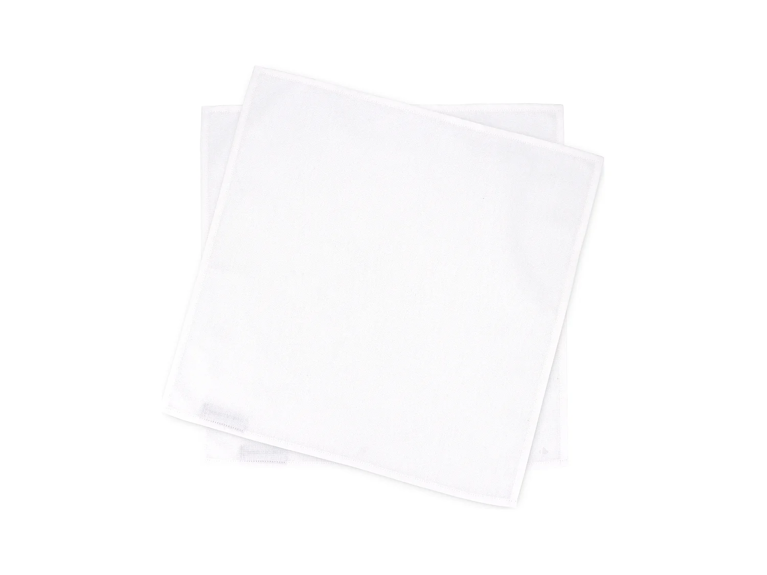 Lot de 2 Set de table carré 45x45 cm DIABOLO Blanc traitement teflon