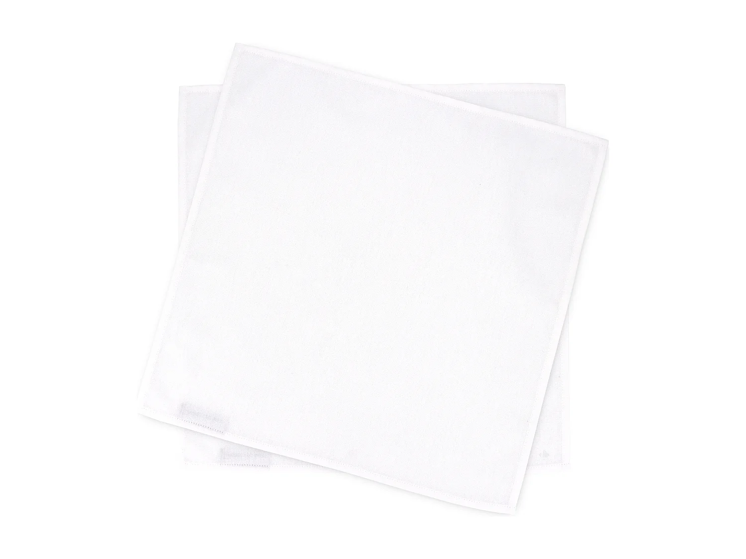 Lot de 2 Set de table carré 45x45 cm DIABOLO Blanc traitement teflon