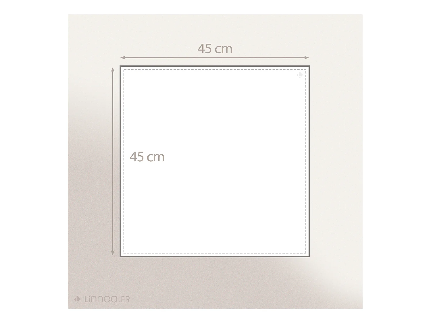 Lot de 2 Set de table carré 45x45 cm DIABOLO marron Tourterelle traitement teflon