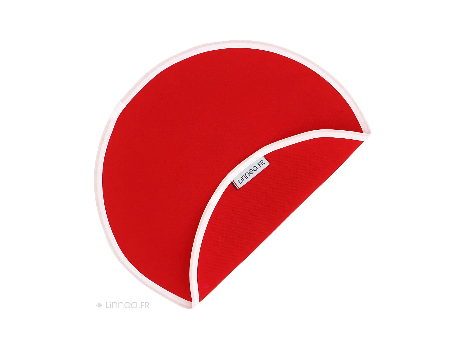 Lot de 2 Set de table rond 38 cm DIABOLO rouge Tomate traitement teflon