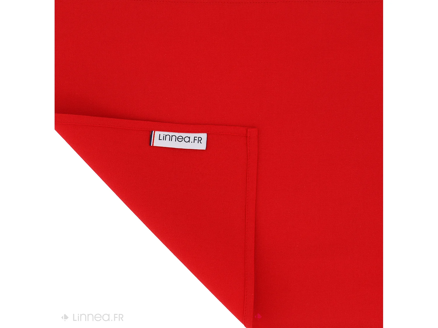 Lot de 2 Set de table carré 45x45 cm DIABOLO rouge Tomate traitement teflon