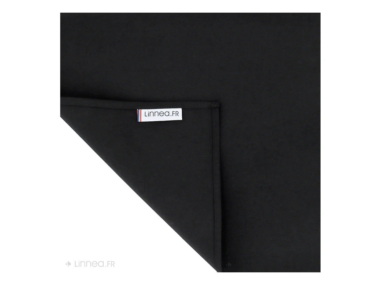 Lot de 2 Set de table carré 45x45 cm DIABOLO Noir traitement teflon