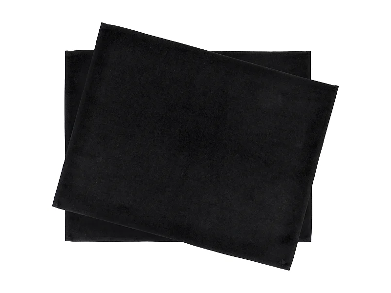 Lot de 2 Set de table 35x45 cm DIABOLO Noir traitement teflon